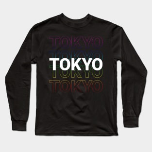 Tokyo Japan - Kinetic Style Long Sleeve T-Shirt